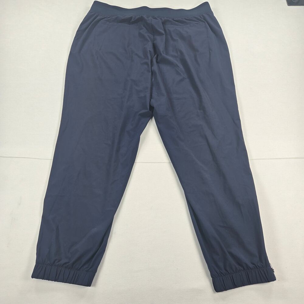 Athleta Mid Rise Brooklyn Ankle Pants in Navy Blue Women's Size 16 - Picture 6 of 6